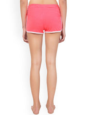 Kotty Women Pink Solid Lounge Shorts
