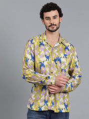 Kotty New Relaxed Fit Abstract Printed Casual Shirt