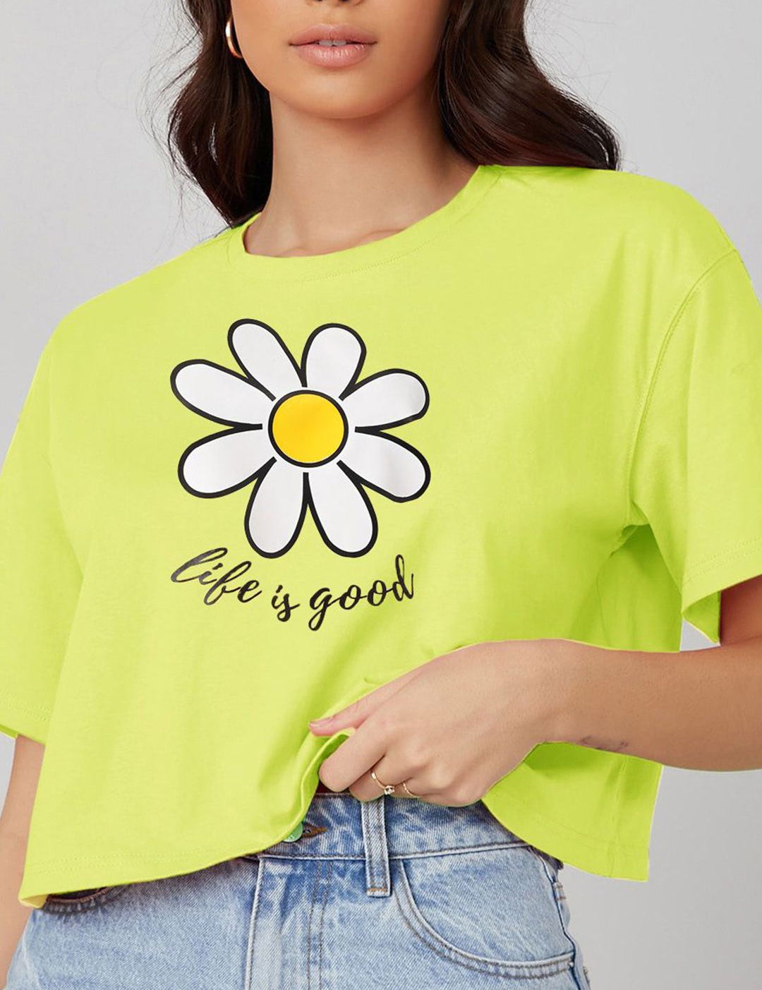 Kotty Women Graphic Printed Round Neck T-shirt