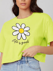 Kotty Women Graphic Printed Round Neck T-shirt