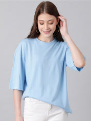 KOTTY Basics Basics Drop Shoulder Sleeves Oversized T-shirt