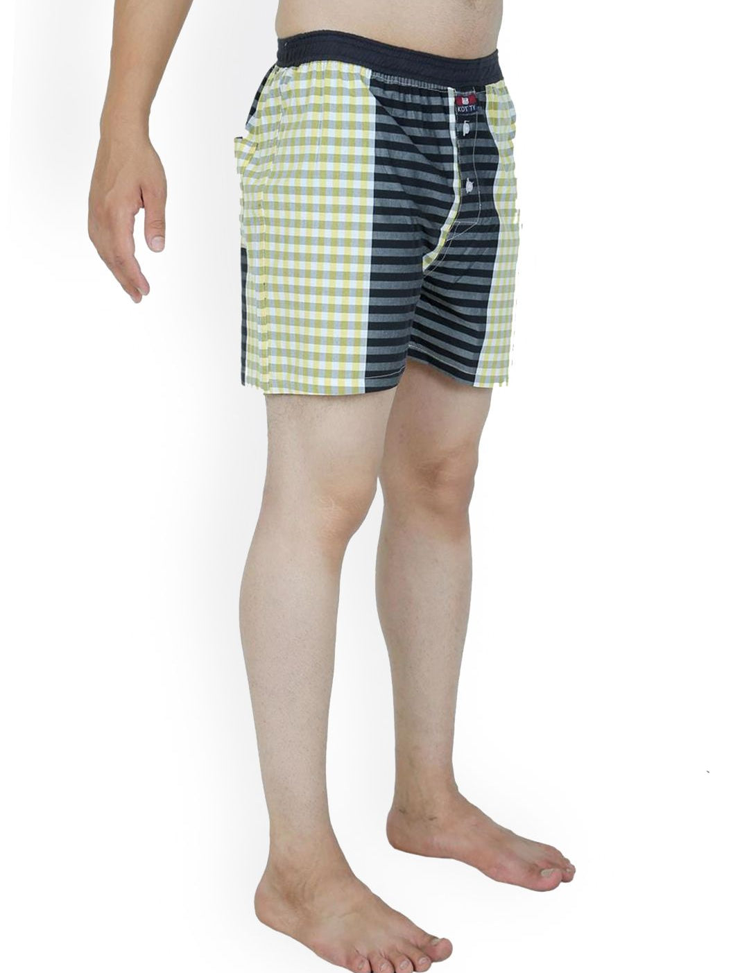 Kotty Men Pack of 2 Checked Low Rise Boxers KTT2PCMENSBOXERSET22