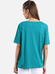 Kotty Women Multicoloured Colourblocked Round Neck T-shirt