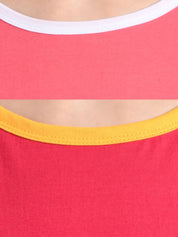 Kotty Women Pack Of 2 Colourblocked Round Neck T-shirts