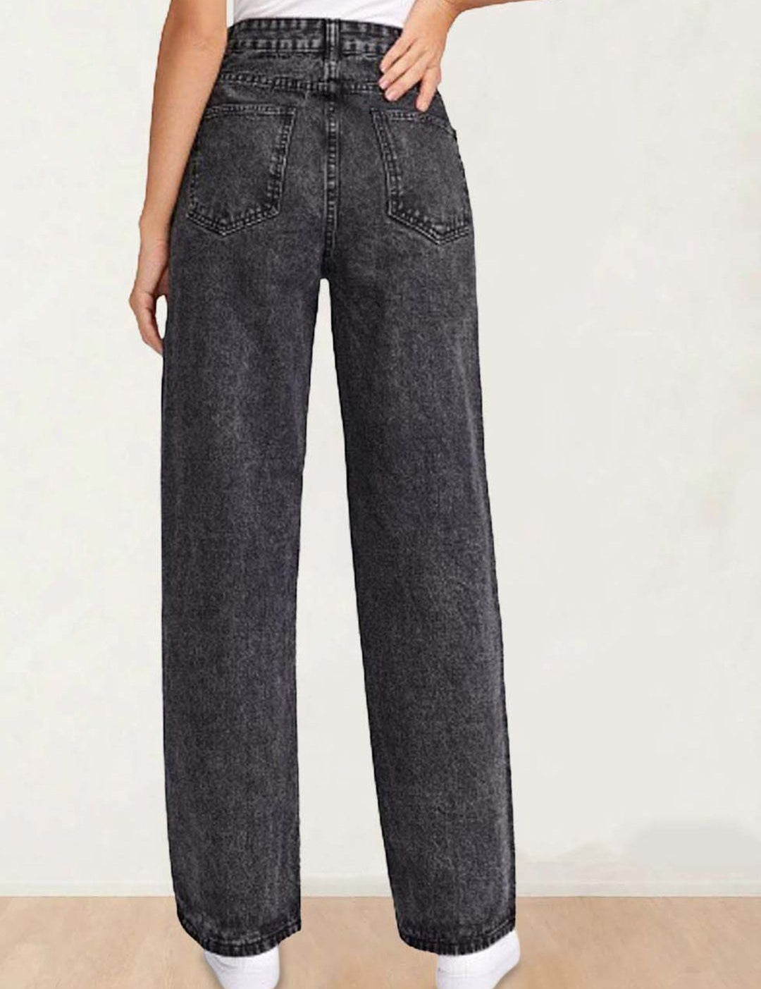 Kotty Women Straight Fit High-Rise Stretchable Jeans