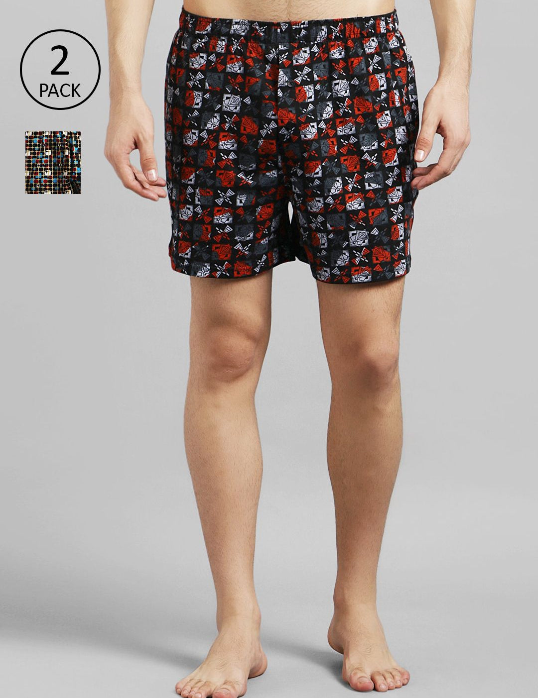 Kotty Men Pack Of 2 Printed Boxers KTT2PCMENSBOXERSET40S