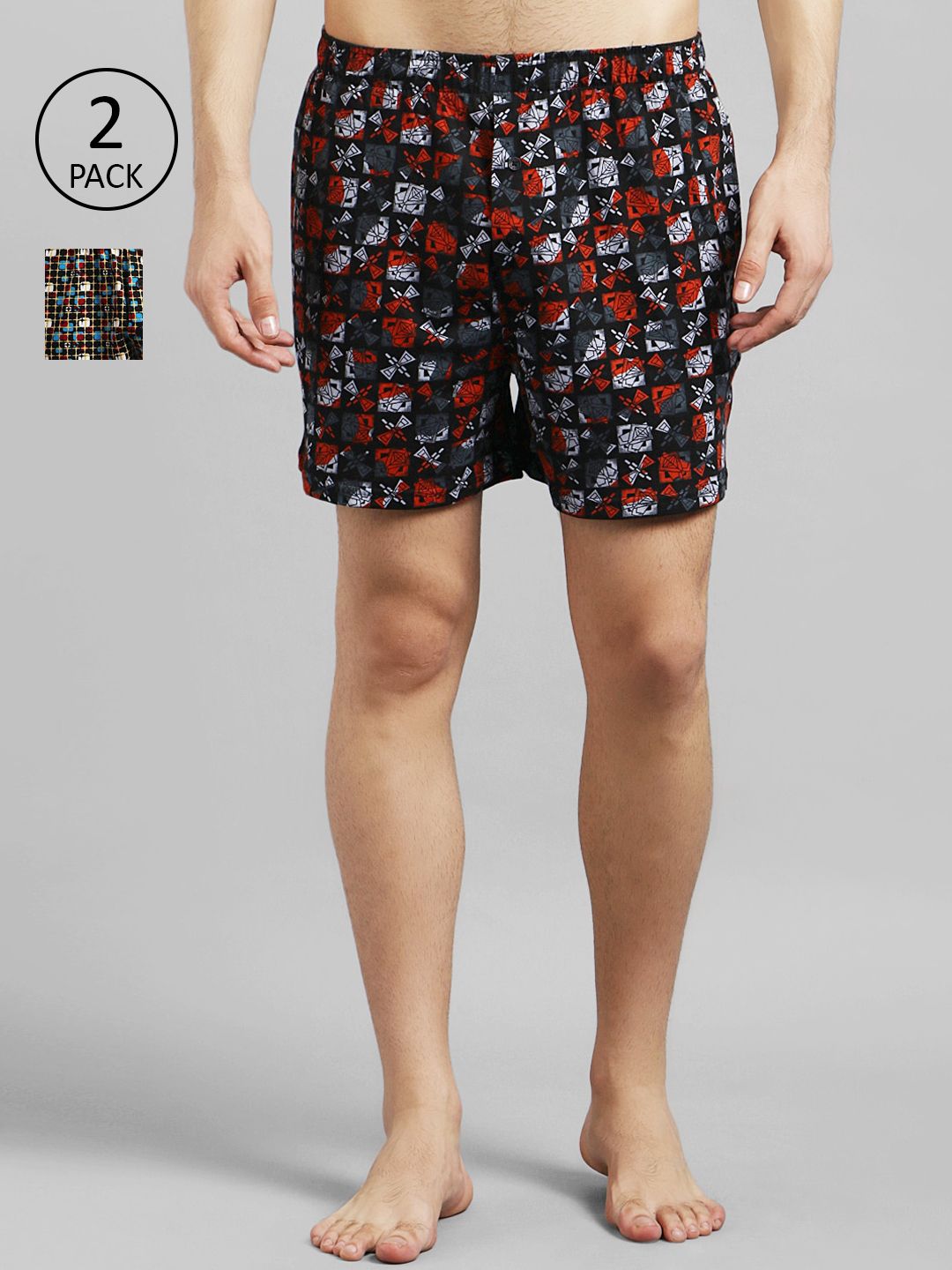 Kotty Men Pack Of 2 Printed Boxers KTT2PCMENSBOXERSET40S