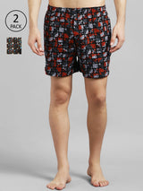 Kotty Men Pack Of 2 Printed Boxers KTT2PCMENSBOXERSET40S