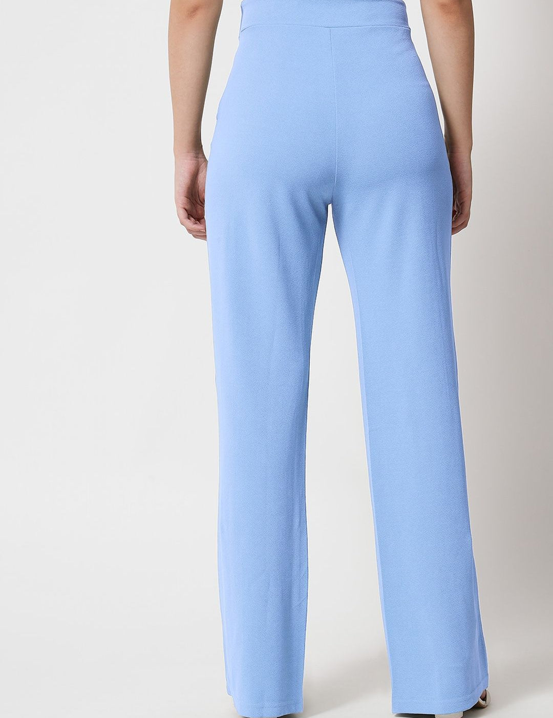 Kotty Women Pack Of 2 Straight Fit High-Rise Easy Wash Trousers