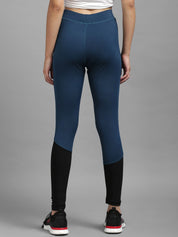 Kotty Women Yellow & Blue Colourblocked  Tights