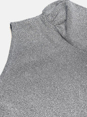 Kotty One Shoulder Puffed Sleeve Party Top