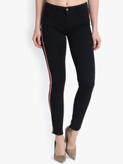 Kotty Women Black Skinny Fit High-Rise Clean Look Stretchable Jeans