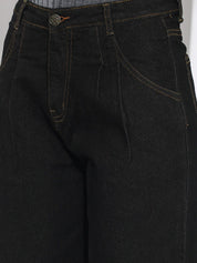 Kotty Women Black Straight Fit High-Rise Stretchable Jeans