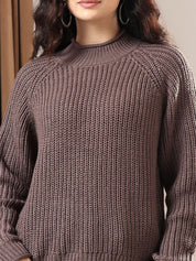 Kotty Women Ribbed Round Neck Pullover