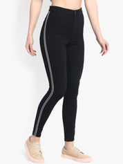 Kotty Women Black Skinny Fit High-Rise Clean Look Stretchable Jeans