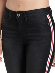 Kotty Women Black Skinny Fit High-Rise Clean Look Jeans