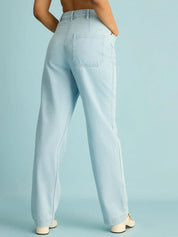 Kotty Women Jean Straight Fit High-Rise Stretchable Jeans