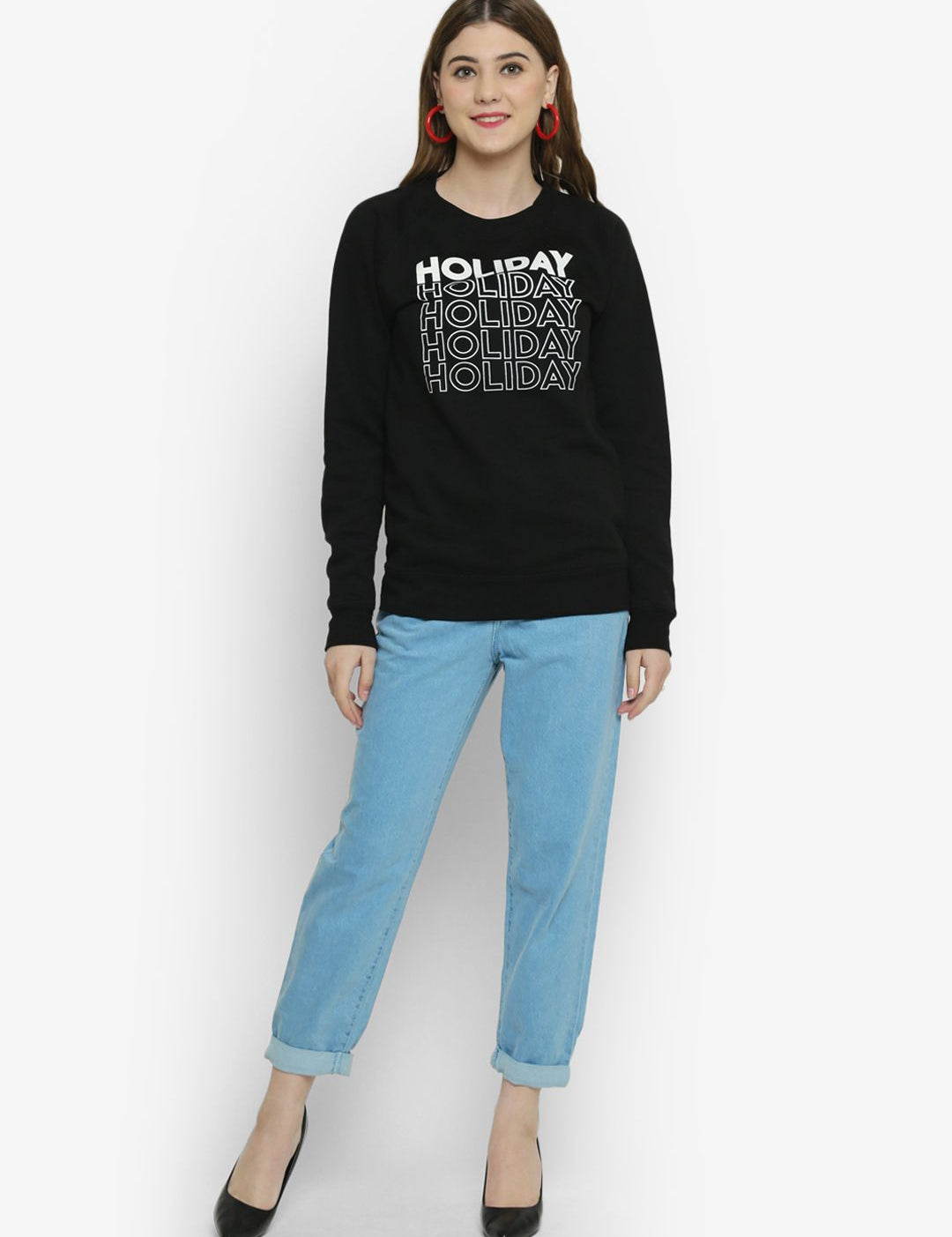 Kotty Women Blue Boyfriend Fit High-Rise Clean Look Jeans