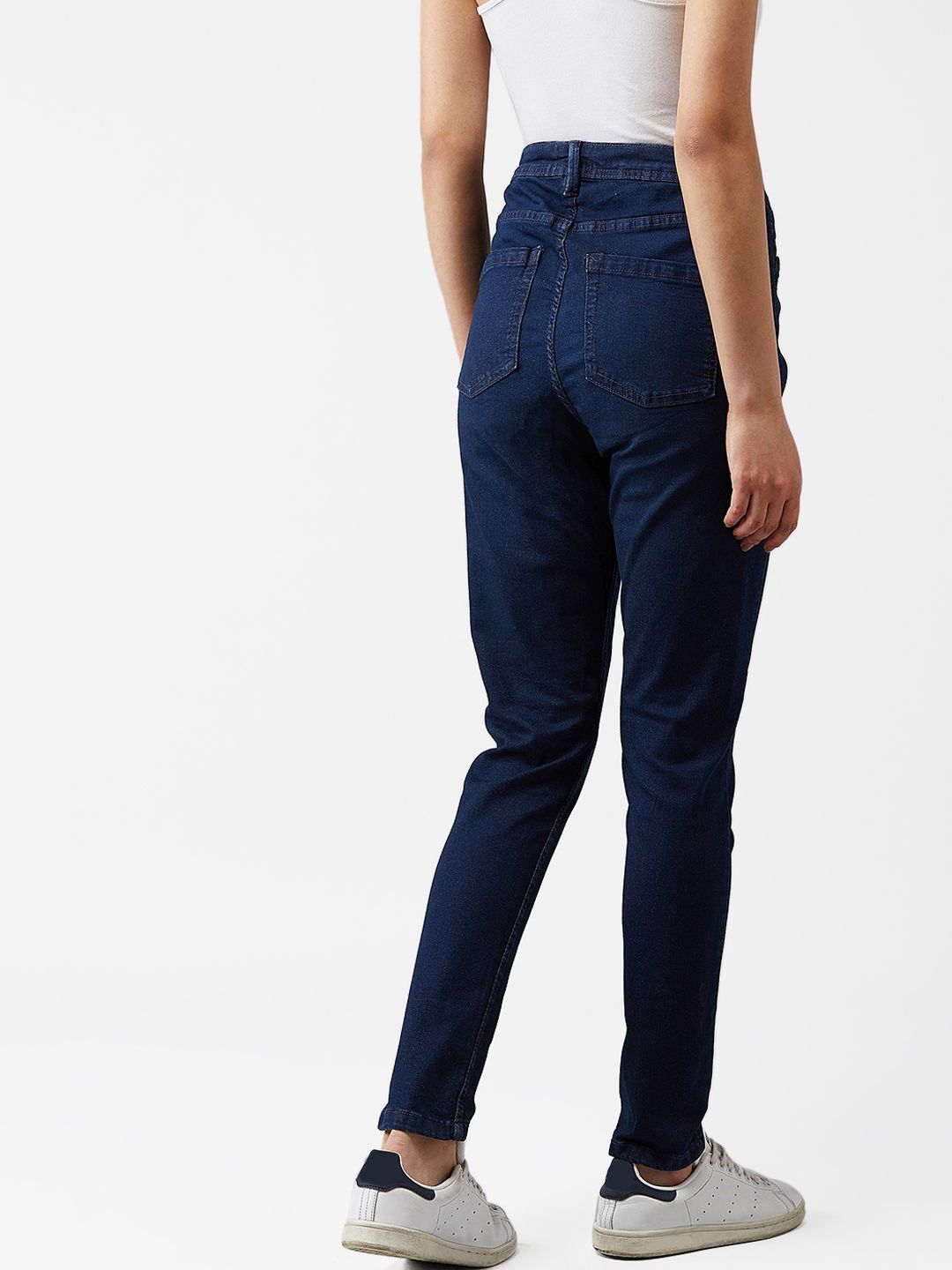 Kotty Women Navy Blue Skinny Fit High-Rise Clean Look Jeans