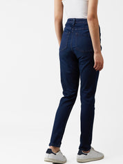 Kotty Women Navy Blue Skinny Fit High-Rise Clean Look Jeans