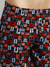 Kotty Men Black & Red Printed Boxers KTTMENSBOXER50S