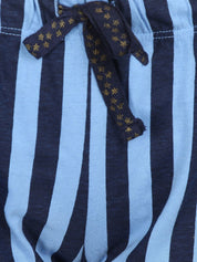 Kotty Women Blue & Black Striped Lounge Shorts KTTSLEEPSHORTS225