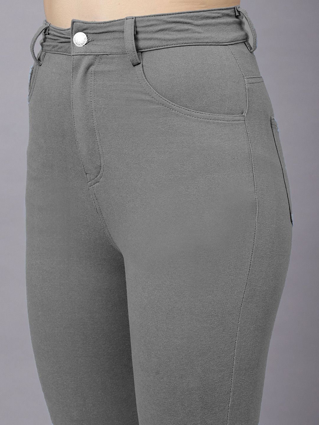 KOTTY Basics Women Skinny Fit High-Rise Mildly Distressed Stretchable Jeans