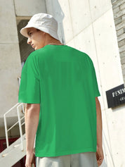 Kotty Green Regular Fit Cotton Casual T-Shirt