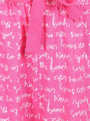 Kotty Women Pink & Off-White Printed Lounge Shorts KTTSLEEPSHORTS239
