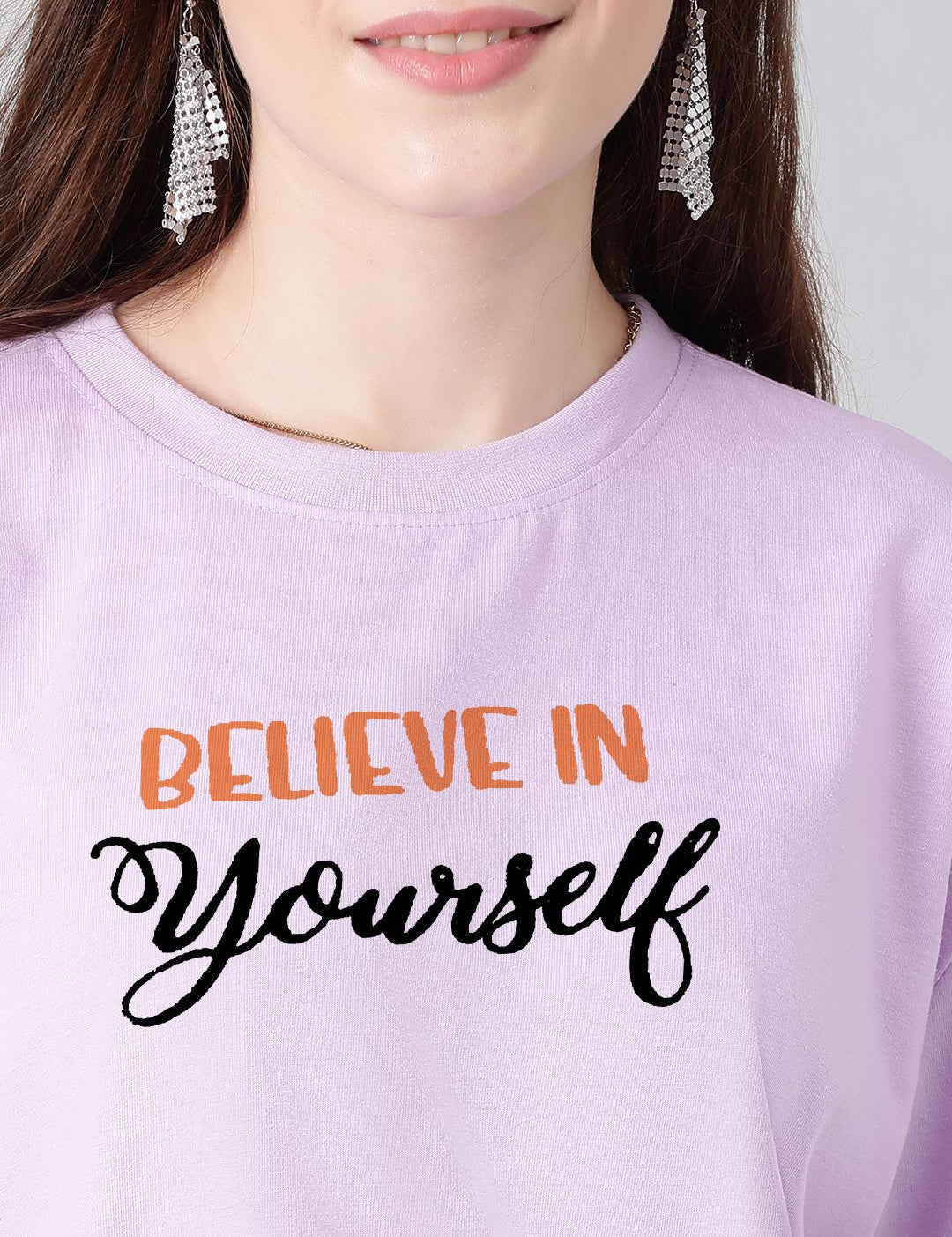 Kotty Graphic Printed Cotton Oversized T-shirt