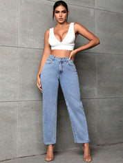 Kotty Women Jean High-Rise Heavy Fade Stretchable Cotton Jeans