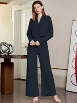 KOTTY BIZwear Crop Blazer With Trouser Co-Ords