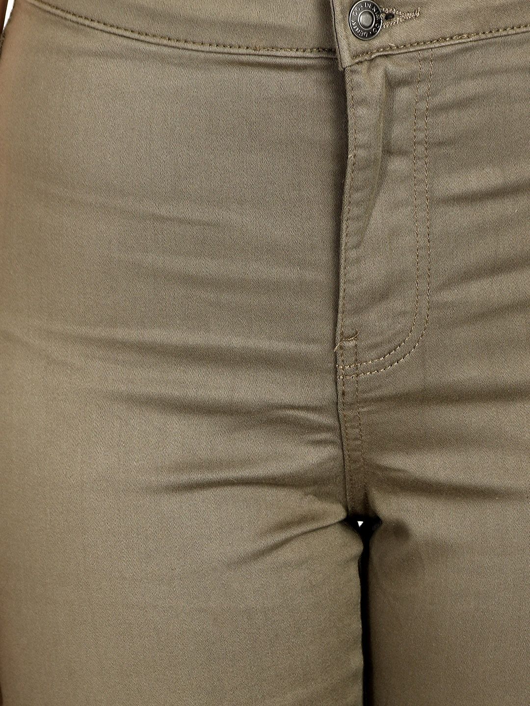 Kotty Women Taupe Skinny Fit High-Rise Clean Look Jeans