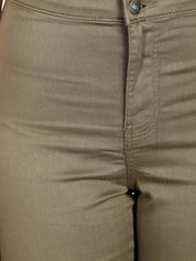 Kotty Women Taupe Skinny Fit High-Rise Clean Look Jeans