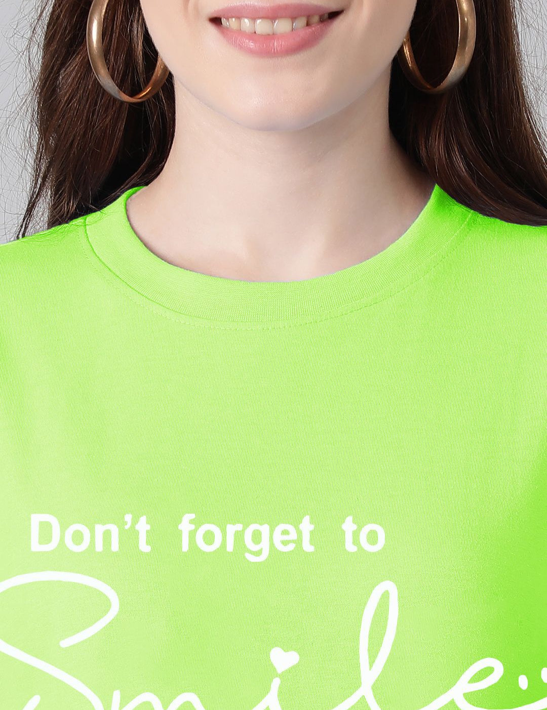 Kotty Typography Printed Oversized T-shirt