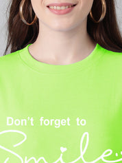 Kotty Typography Printed Oversized T-shirt