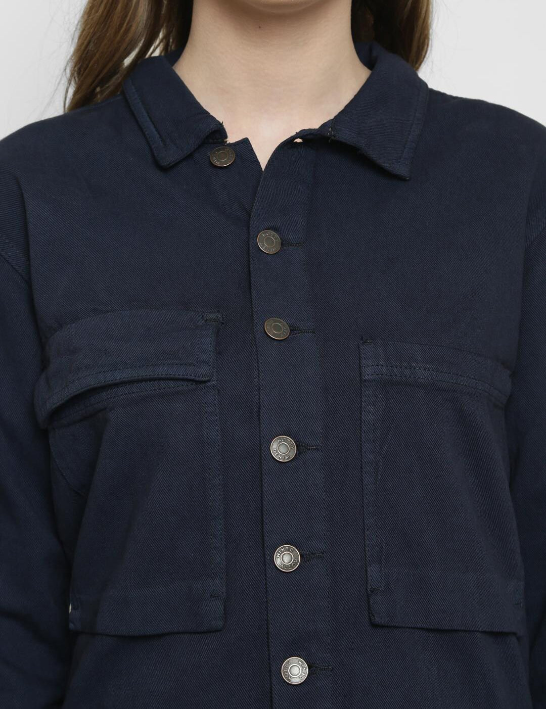 Kotty Women Blue Solid Tailored Jacket