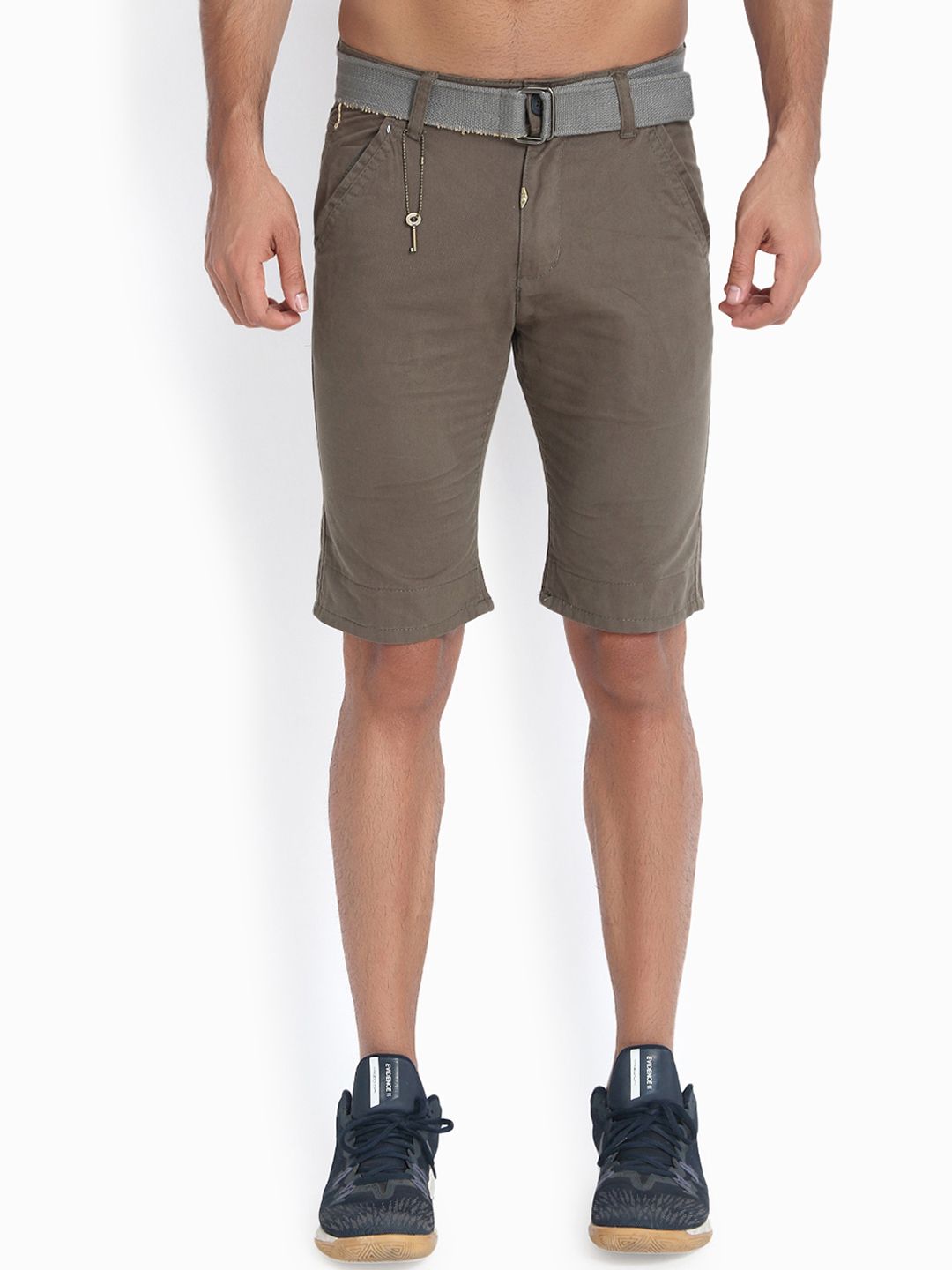 Kotty Men Brown Solid Regular Fit Regular Shorts