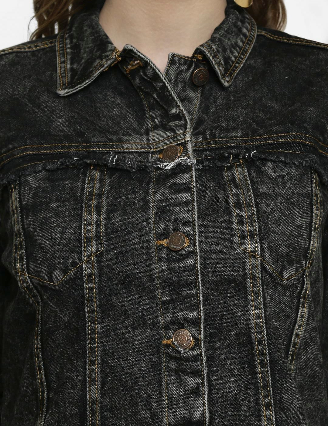 Kotty Women Black Denim Jacket