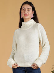 Kotty Women Pullover with Fuzzy Detail