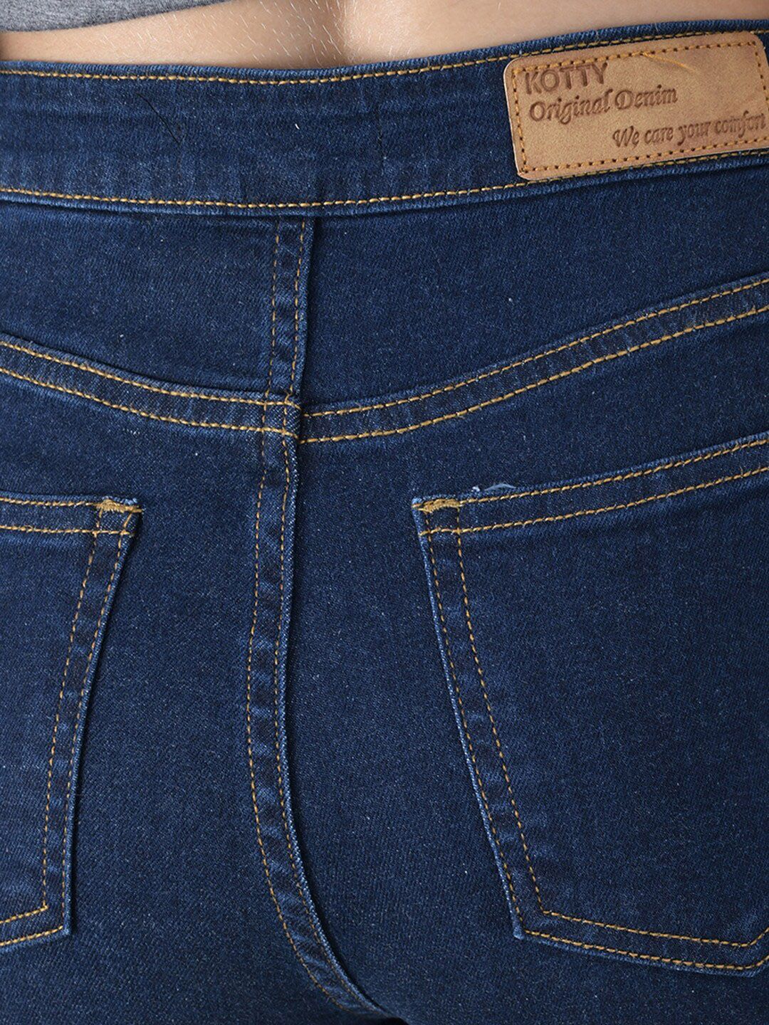 Kotty Women Blue Skinny Fit High-Rise Clean Look Jeans