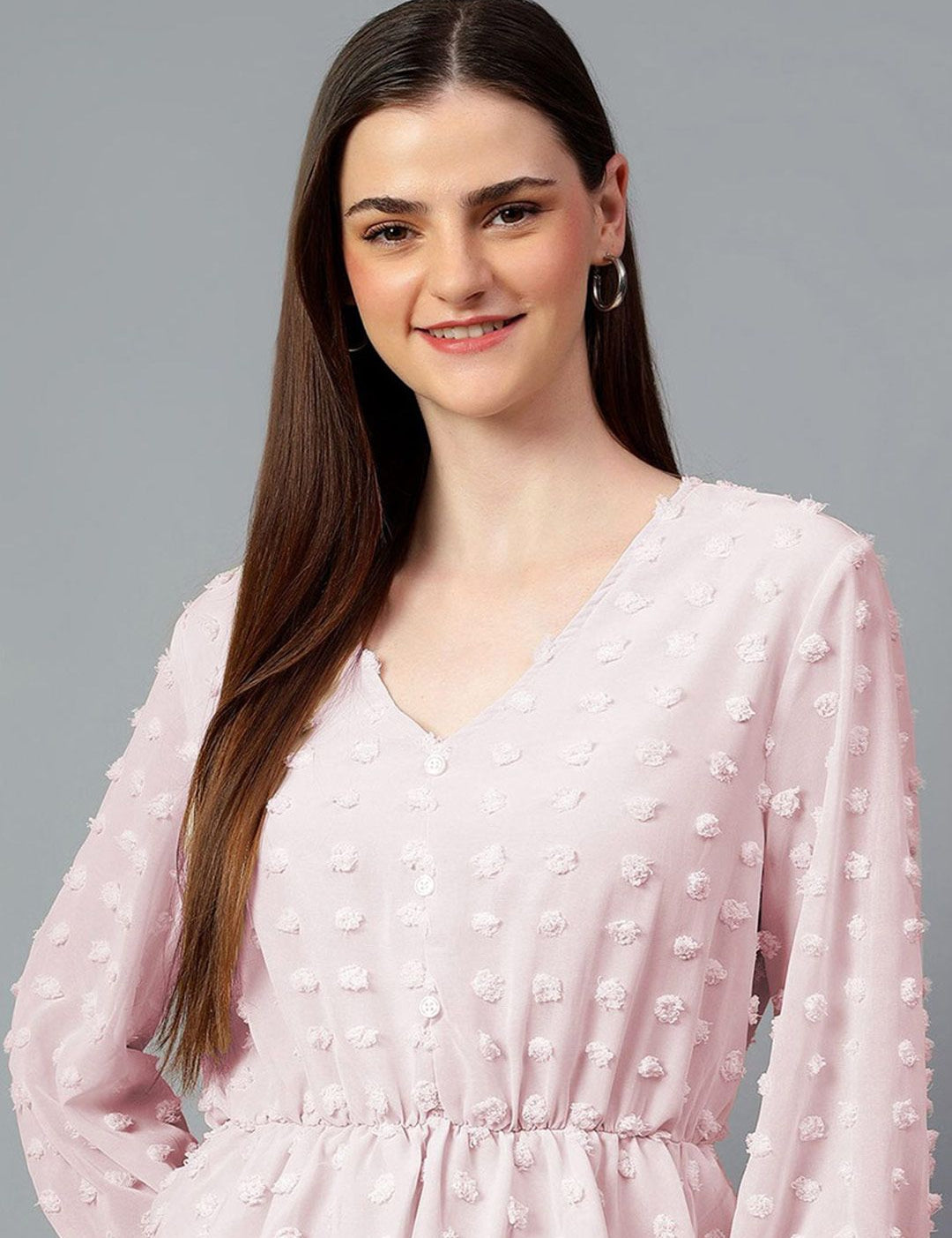 Kotty Women Solid V-Neck Top