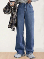 Kotty Women Boyfriend Fit High-Rise Stretchable Cotton Jeans