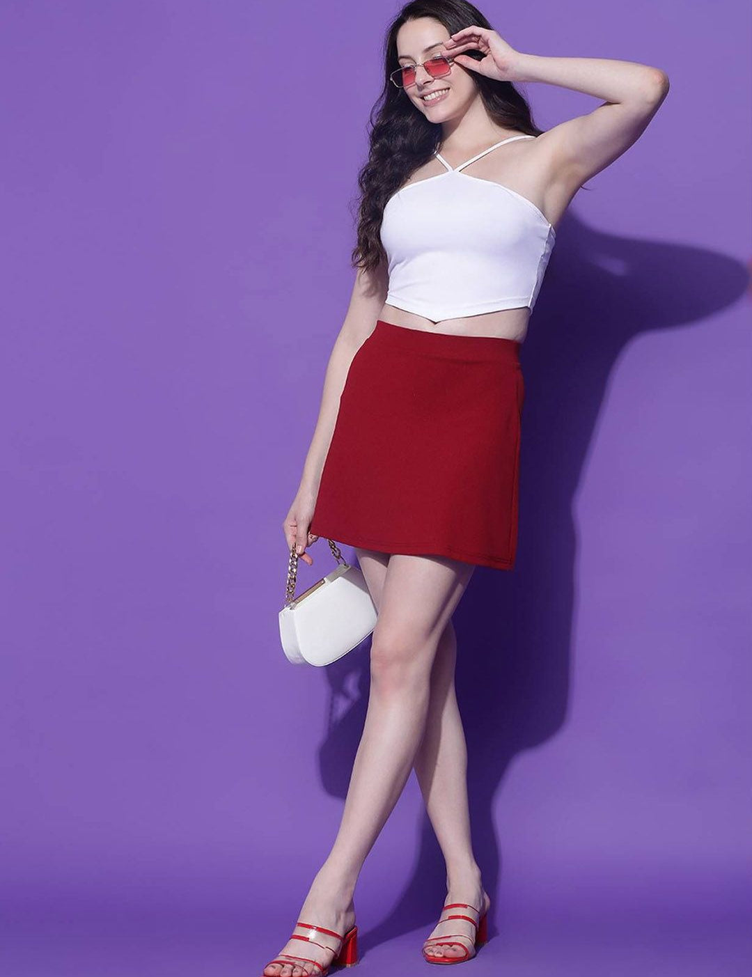 Kotty A-Line Above Knee Length Skirt