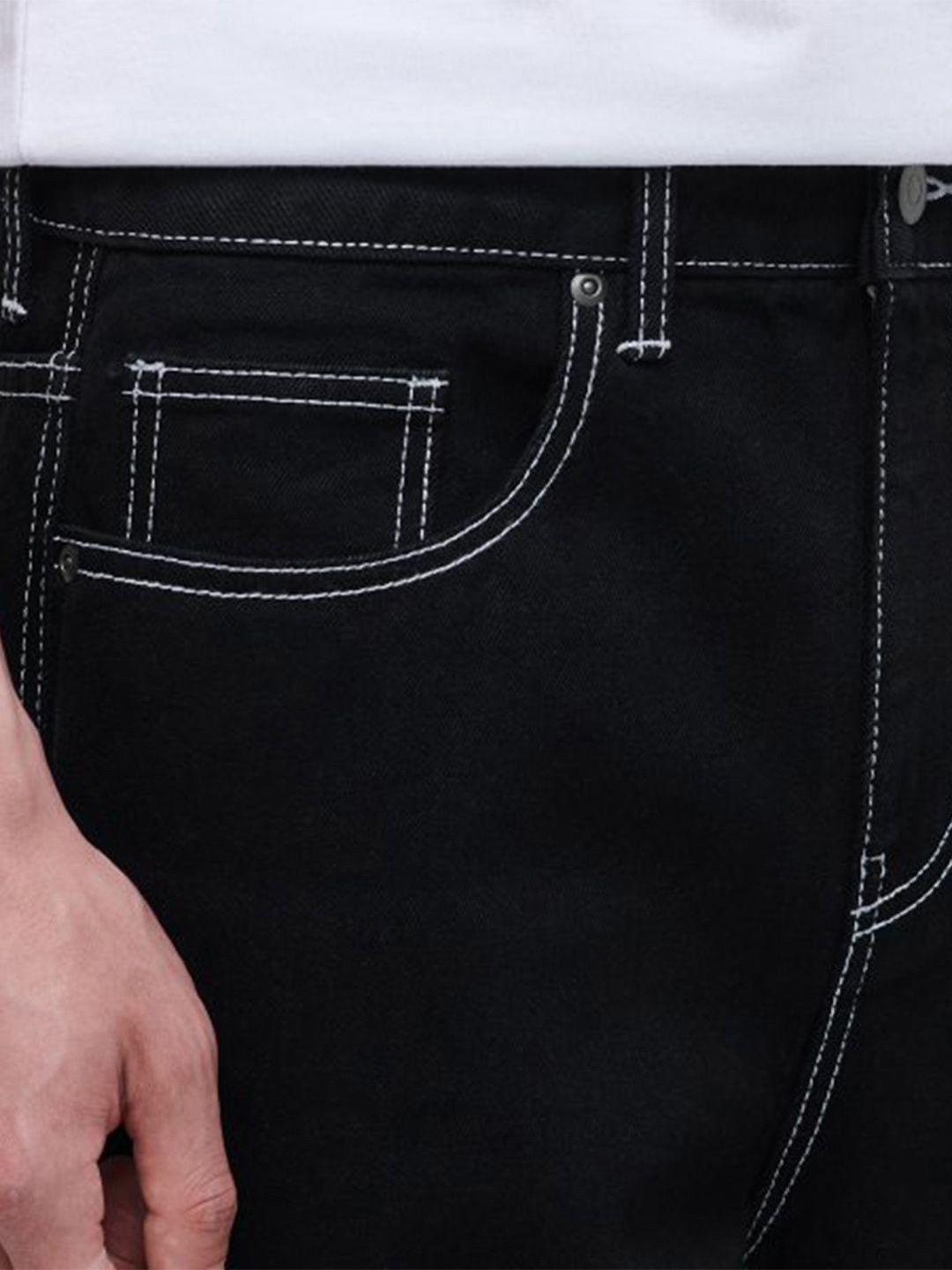 Kotty Men Mid-Rise Jean Wide Leg Stretchable Jeans