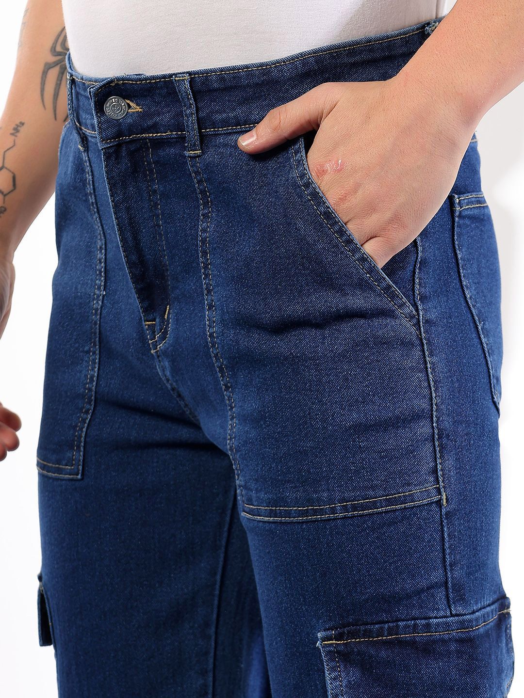 Kotty Men Comfort Regular Fit Mid-Rise Stretchable Jeans