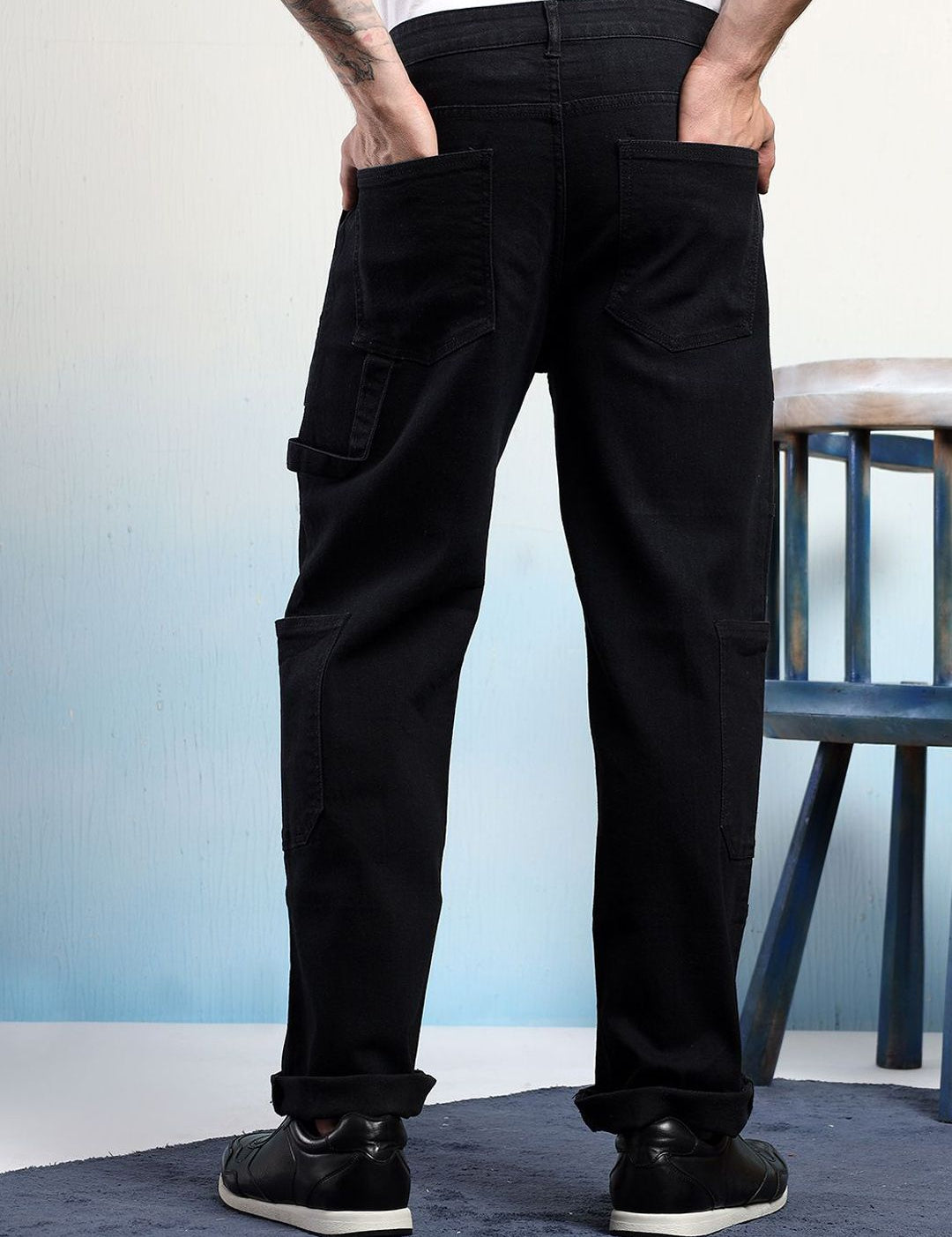 Kotty Men Pleated Cargos Trousers