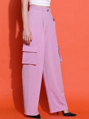 Kotty Women Classic High-Rise Straight Fit Parallel Trousers