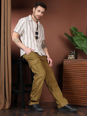 Kotty Men Relaxed Easy Wash Cargos Trousers