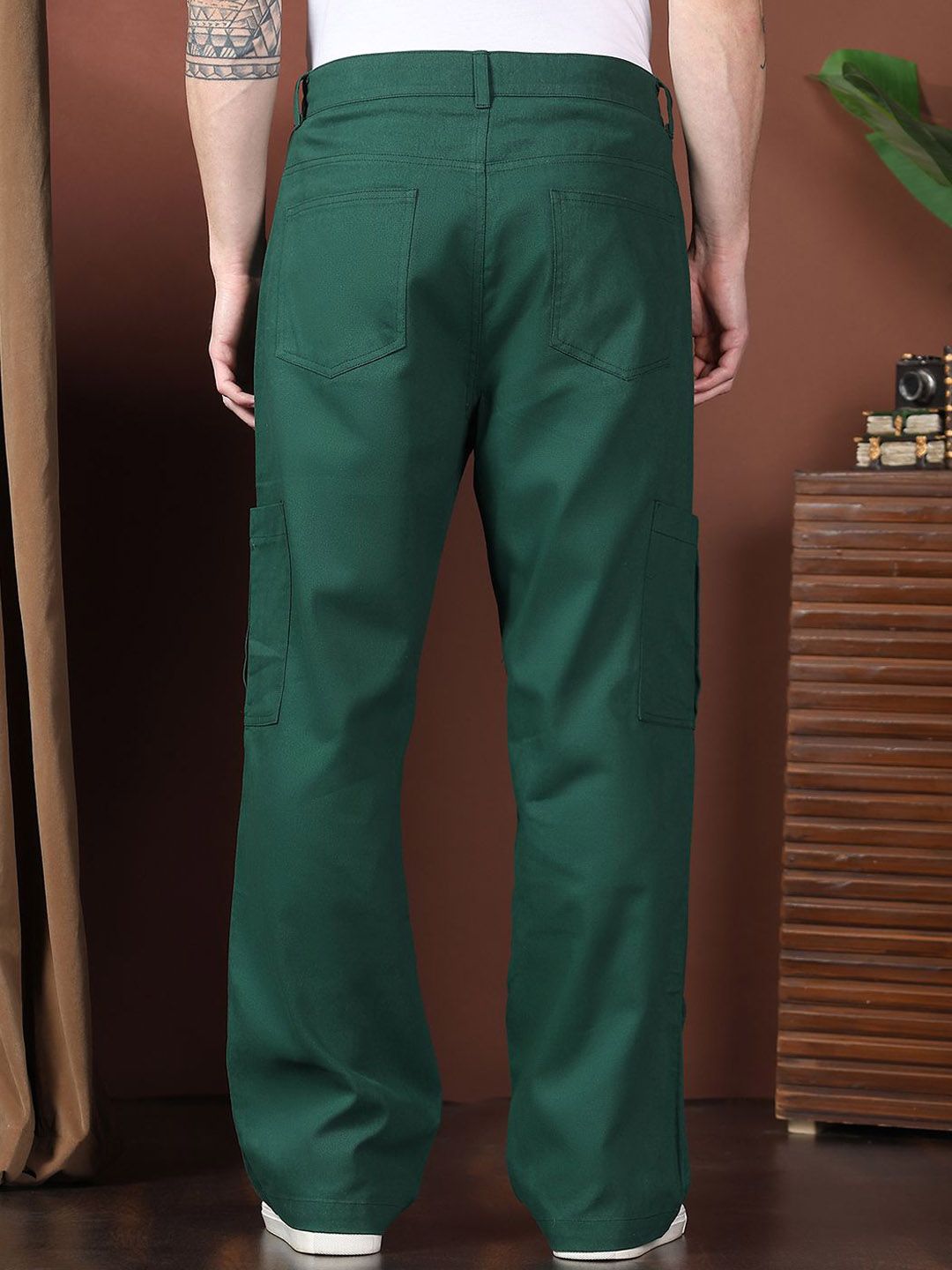 Kotty Men Relaxed Easy Wash Cargos Trousers